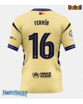 Barcelona Fermin Lopez #16 Tricou Fotbal Replică 2025-26 Barbati Deplasare